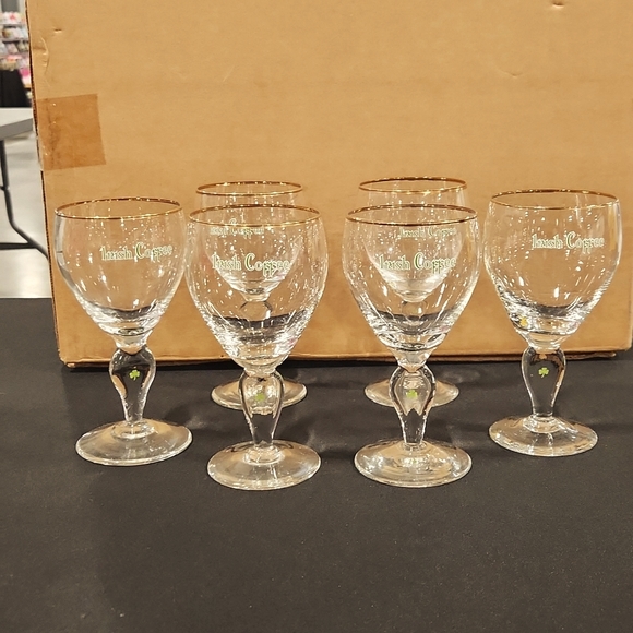 6 Irish coffee glass goblets 5 1/2" tall Vintage - Picture 4 of 6